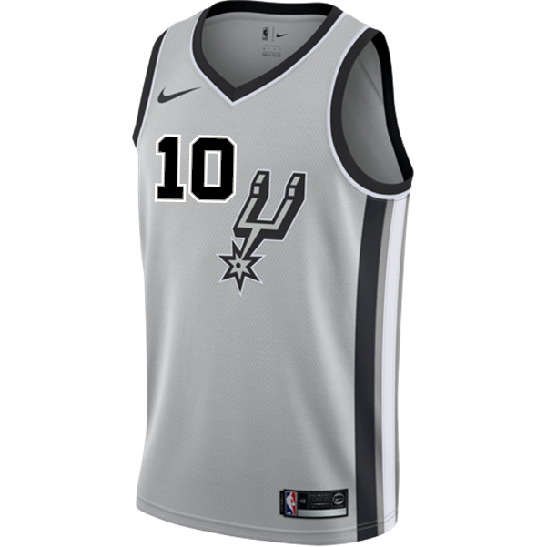 Metu San Antonio Spurs Men's Nike  Statement Edition Swingman Personalized Jersey   Grey