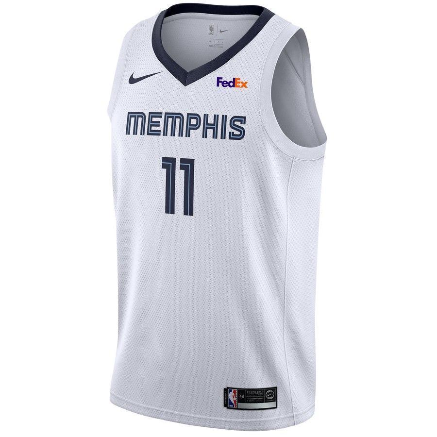 Men's Nike Mike Conley Memphis Grizzlies Swingman Sponsor Patch Jersey  Association Edition  White