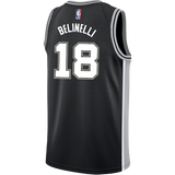 Belinelli San Antonio Spurs Men's Nike Custom Personalized Icon Swingman Jersey  Black
