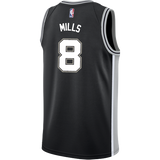 Mills San Antonio Spurs Men's Nike Custom Personalized Icon Swingman Jersey  Black