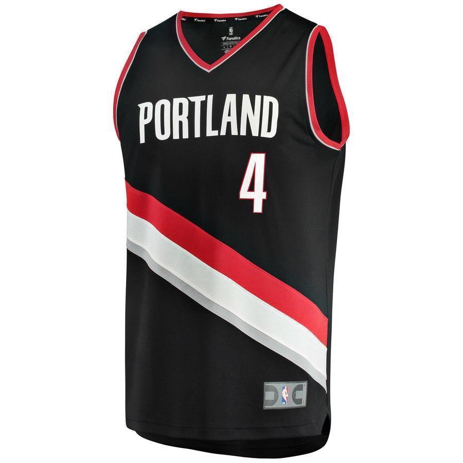 Maurice Harkless Black Portland Trail Blazers Fast Break Team Color Player Jersey  Icon Edition  Black