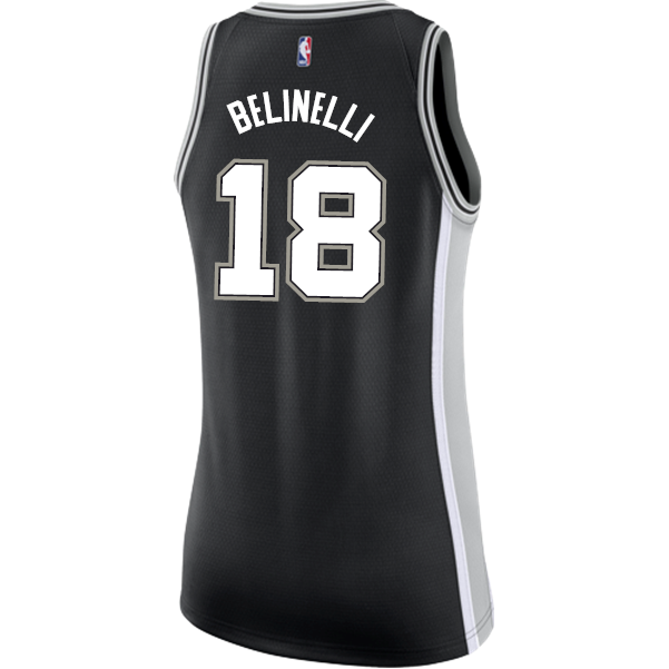 Belinelli San Antonio Spurs Women's Nike Custom Personalized Icon Swingman Jersey  Black