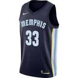 Men's Nike Marc Gasol Memphis Grizzlies Swingman Jersey  Icon Edition  Navy