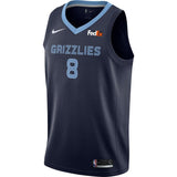 Men's Nike MarShon Brooks Memphis Grizzlies Swingman Sponsor Patch Jersey – Icon Edition  Navy