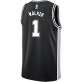 Walker San Antonio Spurs Men's Nike Custom Personalized Icon Swingman Jersey  Black