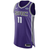 Men's Nike Yogi Ferrell Purple Sacramento Kings Authentic Sponsor Patch Jersey – Icon Edition