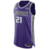 Men's Nike Deyonta Davis Purple Sacramento Kings Authentic Sponsor Patch Jersey – Icon Edition