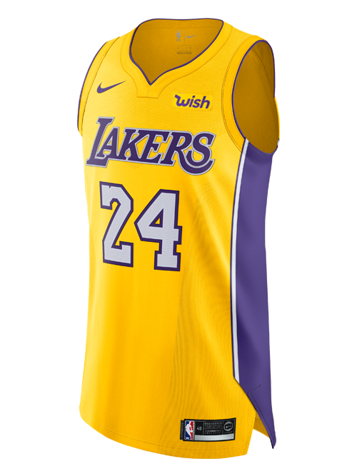 Los Angeles Lakers Kobe Bryant Icon Authentic Jersey  Gold