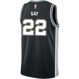 Gay San Antonio Spurs Men's Nike Custom Personalized Icon Swingman Jersey  Black