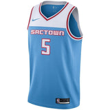 Men's Nike De'Aaron Fox Blue Sacramento Kings City Edition Swingman Jersey