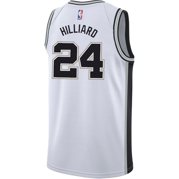 Hilliard San Antonio Spurs Men's Nike Custom Personalized Icon Swingman Jersey  White