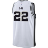 Gay San Antonio Spurs Men's Nike Custom Personalized Icon Swingman Jersey  White