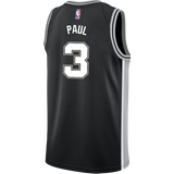 Paul San Antonio Spurs Men's Nike Custom Personalized Icon Swingman Jersey  Black