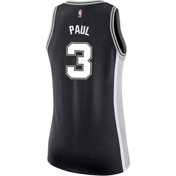 Paul San Antonio Spurs Women's Nike Custom Personalized Icon Swingman Jersey  Black