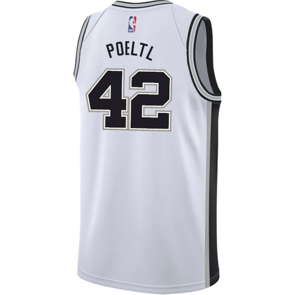 Poeltl San Antonio Spurs Men's Nike Custom Personalized Icon Swingman Jersey  White