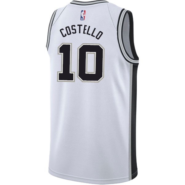 Costello San Antonio Spurs Men's Nike Custom Personalized Icon Swingman Jersey  White