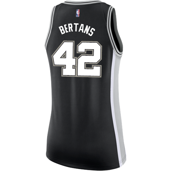 Bertans San Antonio Spurs Women's Nike Custom Personalized Icon Swingman Jersey  Black
