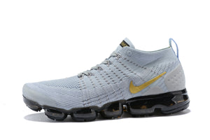 Nike Air Vapormax Flyknit 2 Grey Gold Shoes Sneakers Men Sale Size US 7, 8, 8.5, 9, 10, 11