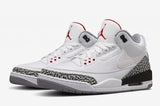 Nike Air Jordan 3 Retro Katrina White Cement Back Red Men Shoes Sale