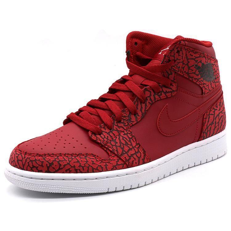 Nike Air Jordan 1 High Red Elephant Shoes Basketball Men Sale