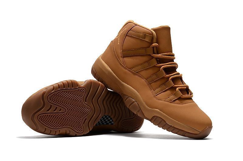 Nike Air Jordan 11 Retro Wheat Ginger Gum Yellow Basketball Men