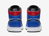 Nike Air Jordan 1 Mid Top 3 Three White Red Black BLue Shoes Basketball Men