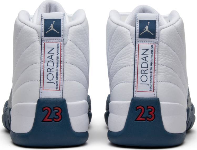 Nike Air Jordan 12 Retro 'French Blue' 2016 White Navy Shoes Basketball Men Sale