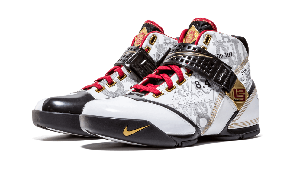 Nike Zoom Lebron 5 Wh-blk-mtgd