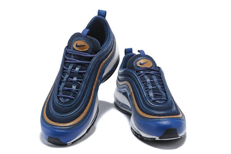 Nike Air Max 97 DK Blue Coffee Shoes Sale Men Size US 7, 8, 8.5, 9, 10, 11