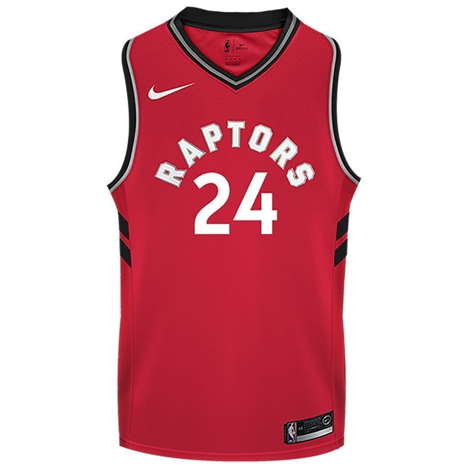 Raptors Adult Swingman Icon Jersey  Powell  Red