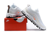 Nike Air Max 97 White Orange Shoes Sale Men Size US 7, 8, 8.5, 9, 10, 11