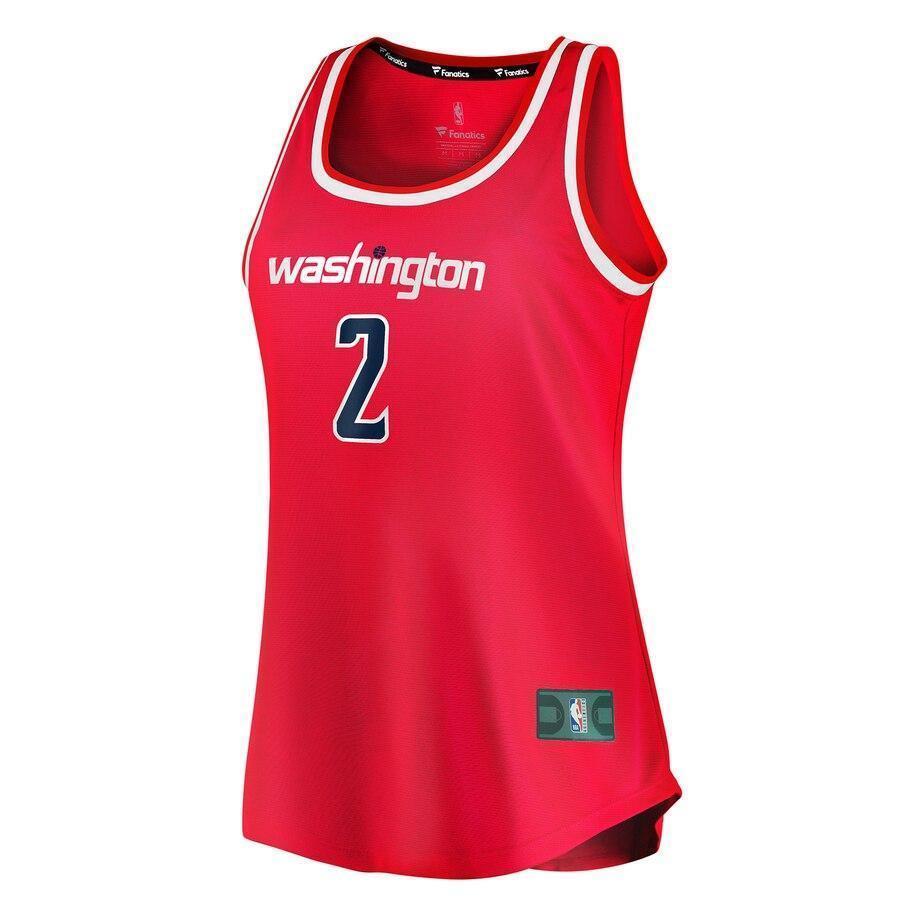 Women's Fanatics Branded John Wall Red Washington Wizards Fast Break Tank Jersey  Icon Edition  Red