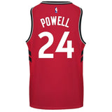 Raptors Adult Swingman Icon Jersey  Powell  Red