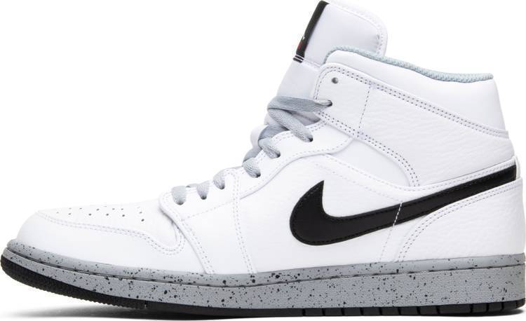 Nike Air Jordan 1 High White Cement Shoes Basketball Men