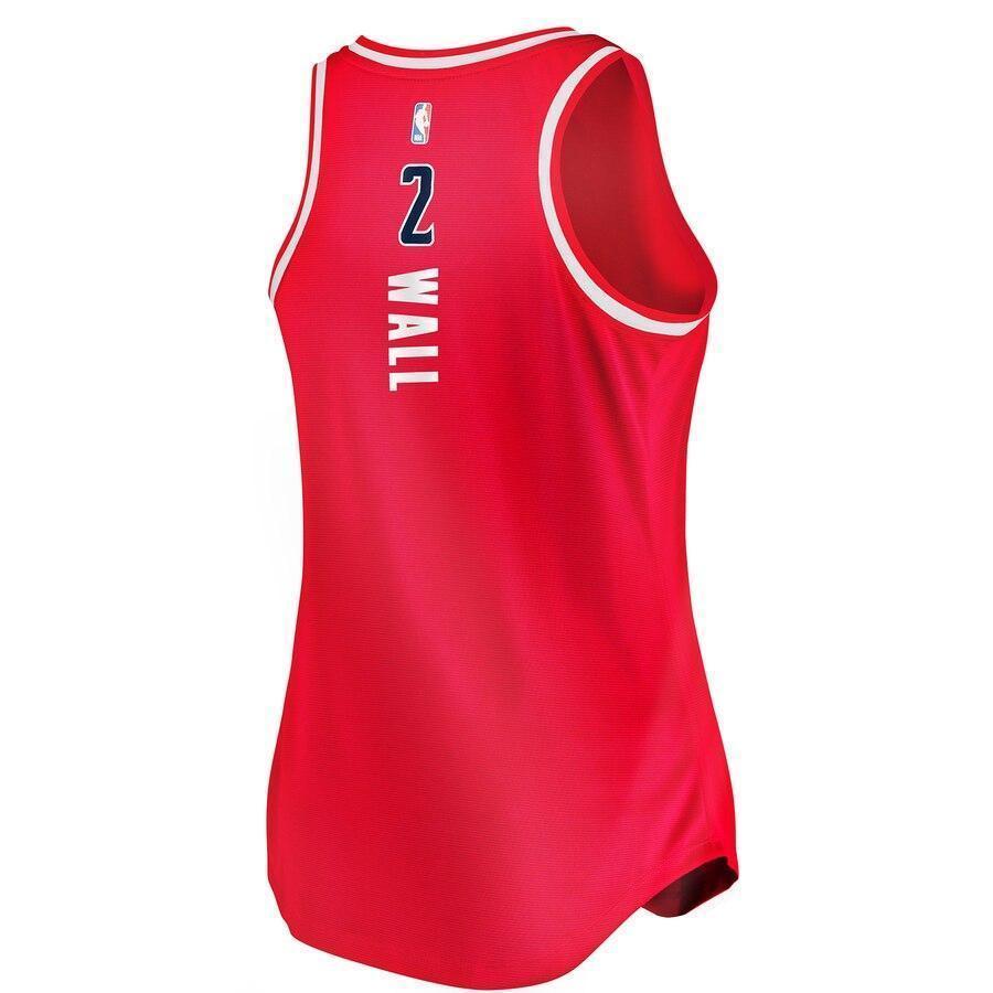 Women's Fanatics Branded John Wall Red Washington Wizards Fast Break Tank Jersey  Icon Edition  Red