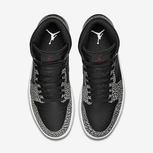 Nike Air Jordan 1 Black Elephant Shoes Basketball Men