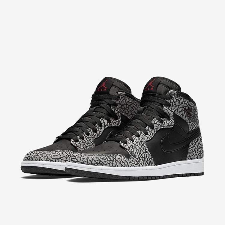 Nike Air Jordan 1 High Grey Cement Shoes Basketball Men