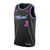Dwyane Wade Nike Miami Heat Vice Nights Swingman Jersey  Black