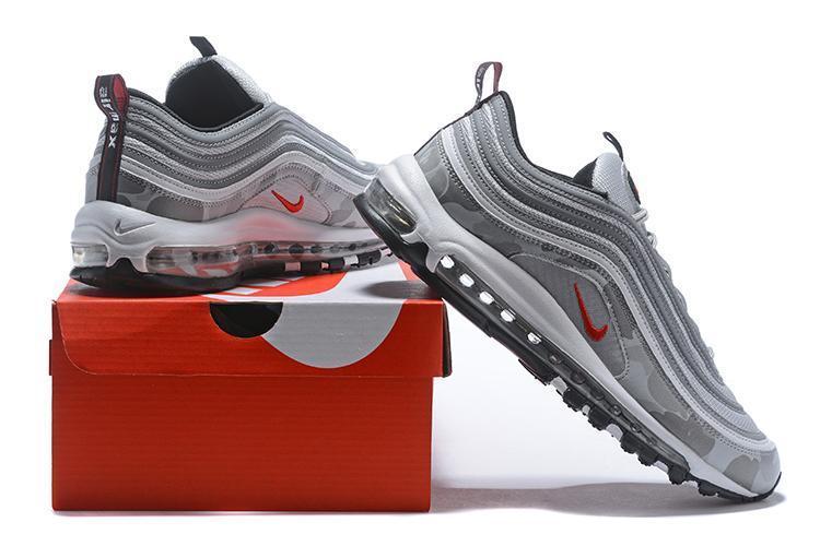 Nike Air Max 97 Camouplage Silver White Shoes Sale Size US 7, 8, 8.5, 9, 10, 11