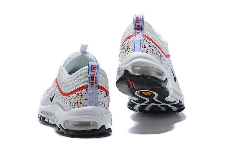 Nike Air Max 97 White Red Shoes Sale Men Size US 7, 8, 8.5, 9, 10, 11