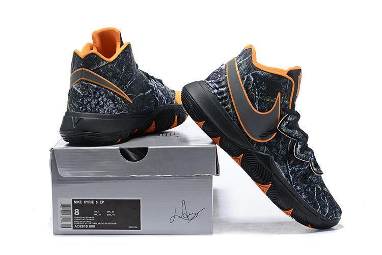 Nike Kyrie 5 Camoplage Orange Men Basketball Shoes Sale Size US 7,8,8.5,9.5,10,11,12