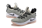 Nike Lebron XV 15 Low EP LT Grey White Men Shoes Sale Size US7,8,8.5,9,10,11,12