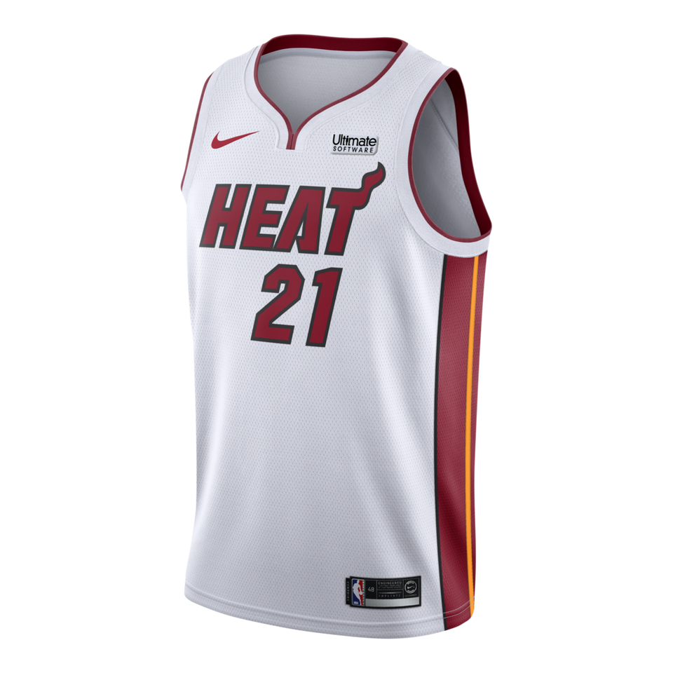 Hassan Whiteside Nike Miami Heat Association White Swingman Jersey  White