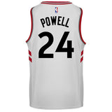 Raptors Adult Swingman Association Jersey  Powell  White