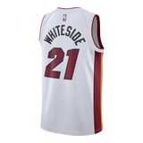 Hassan Whiteside Nike Miami Heat Association White Swingman Jersey  White