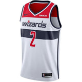 Men's Nike John Wall White Washington Wizards Swingman Sponsor Patch Jersey  Association Edition White