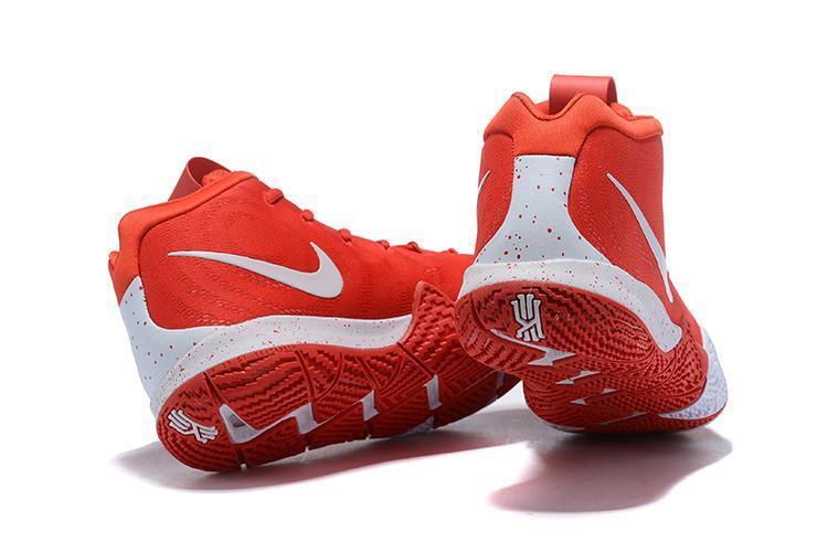 Nike Kyrie 4 Red White Men Basketball Shoes Sale Size US 7,8,8.5,9.5,10,11,12