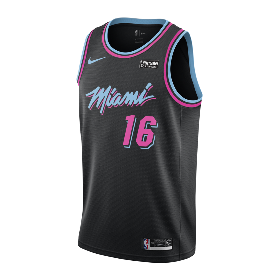 James Johnson Nike Miami Heat Vice Nights Swingman Jersey  Black