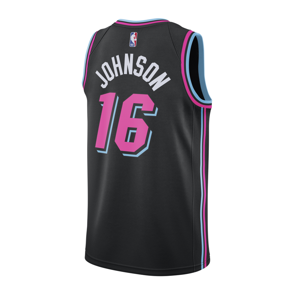 James Johnson Nike Miami Heat Vice Nights Swingman Jersey  Black