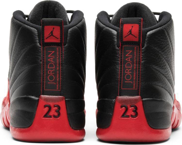 Nike Air Air Jordan 12 Retro 'Flu Game' 2016 Black Red Shoes Basketball Men Sale
